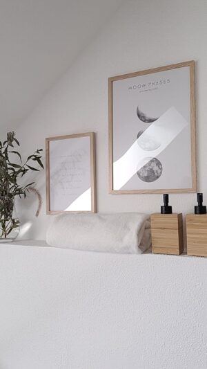 Nordische Konstellationen, Mondphasen, Städte, Liebe, Wohnzimmer Wandposterdruck.