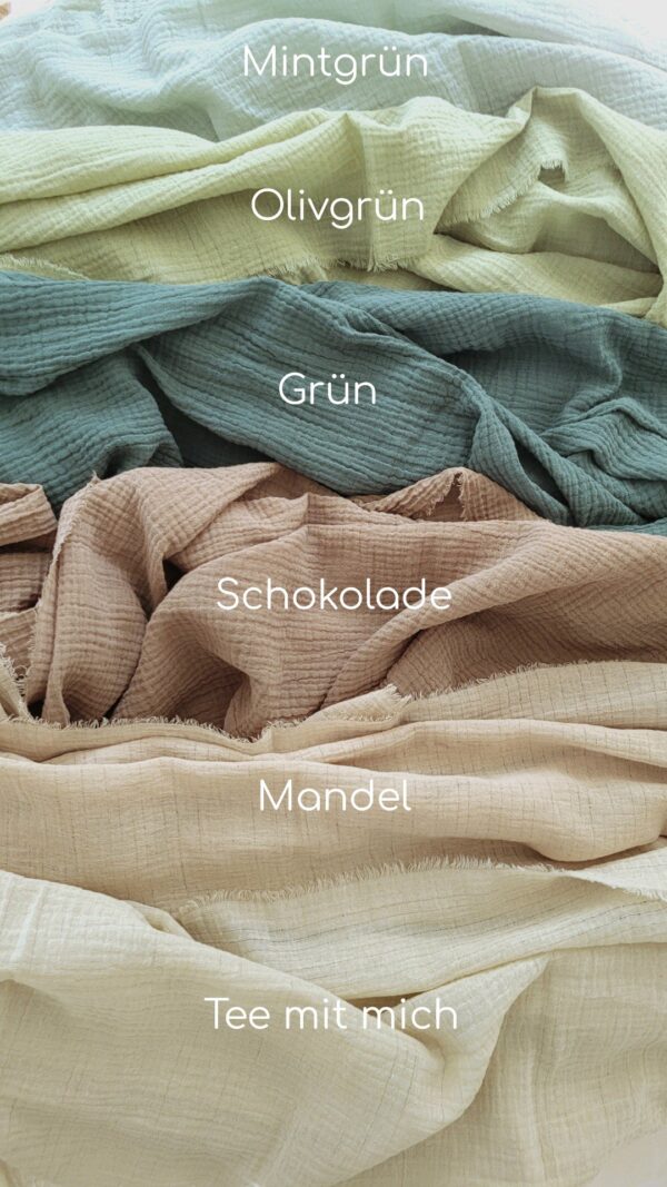 Musselin Tischläufer/Schal 70x 220/230 cm, Simple Gauze. Vielseitiger Tischläufer aus Baumwolle.