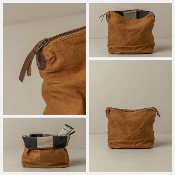 Reise-Make-up-Canvas-Tasche