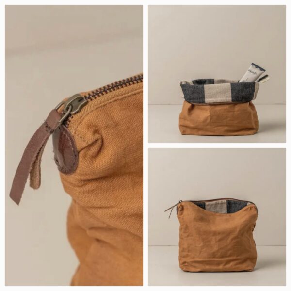 Reise-Make-up-Canvas-Tasche