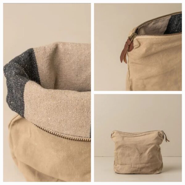 Reise-Make-up-Canvas-Tasche