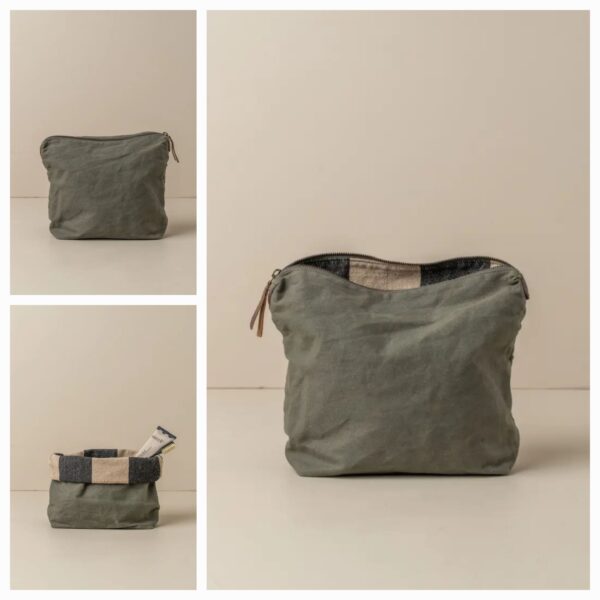 Reise-Make-up-Canvas-Tasche